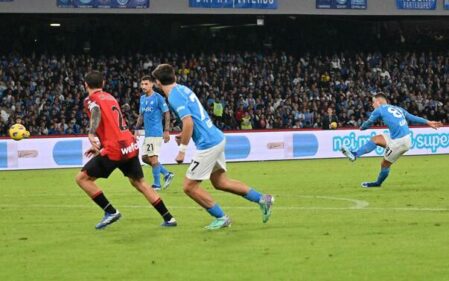 Raspadori, 1° gol su punizione della Serie A